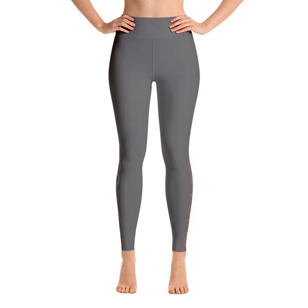 105F Chicago Grey High Waist Yoga Leggings