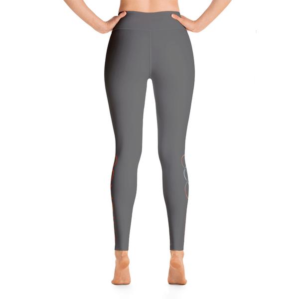 105F Chicago Grey High Waist Yoga Leggings