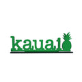 10in Acrylic Sign, Kauai with Pineapple Green