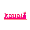 10in Acrylic Sign, Kauai with Pineapple Pink