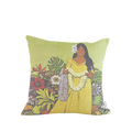 18x18in Lei Lady Pillow Cover