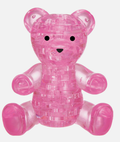 3D CRYSTAL PUZZLE:  PINK BEAR LVL 1 - Creative Kids