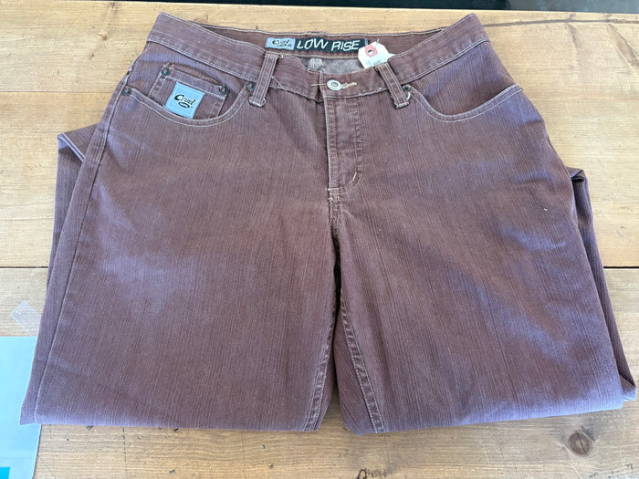 Cruel Girl Low Rise Relaxed Jean-Women’s 9 Long Brown
