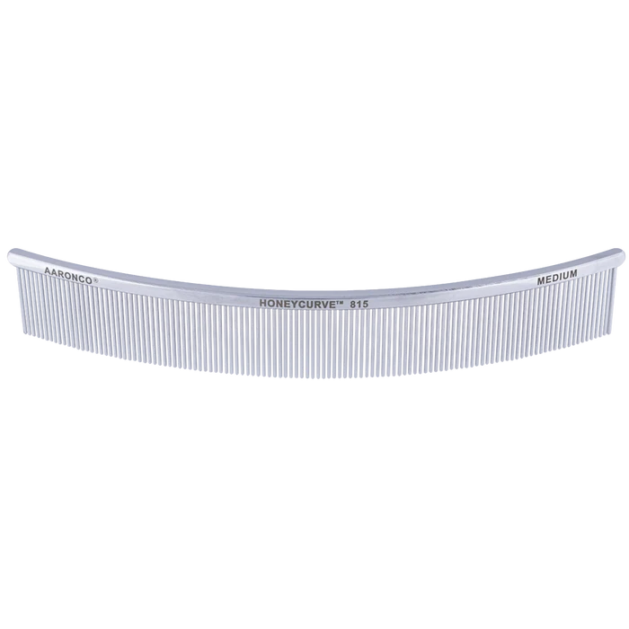 "Aaronco 10"" Honeycurve Comb","Clear curved comb with fine teeth"