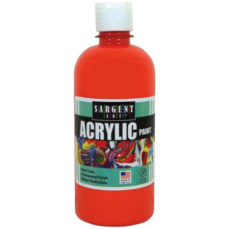ACRYLIC PAINT-SARGENT - 16OZ ORANGE