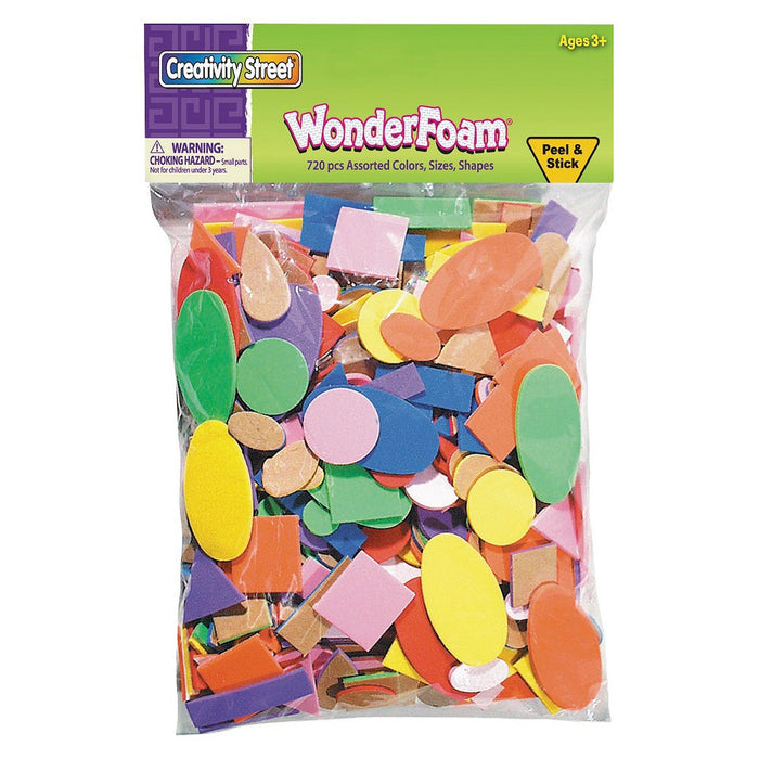 ADHESIVE FOAM SHAPE: MULTICOLOR 720 PACK