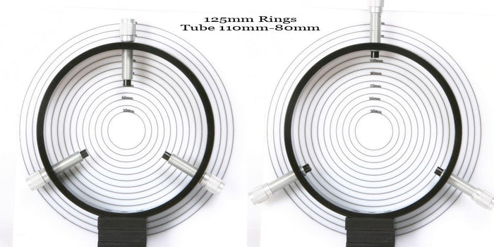 ADM 125 mm Ring Set for ADM Mini Dovetail Bar