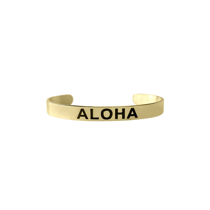 Aloha Bangle, Gold