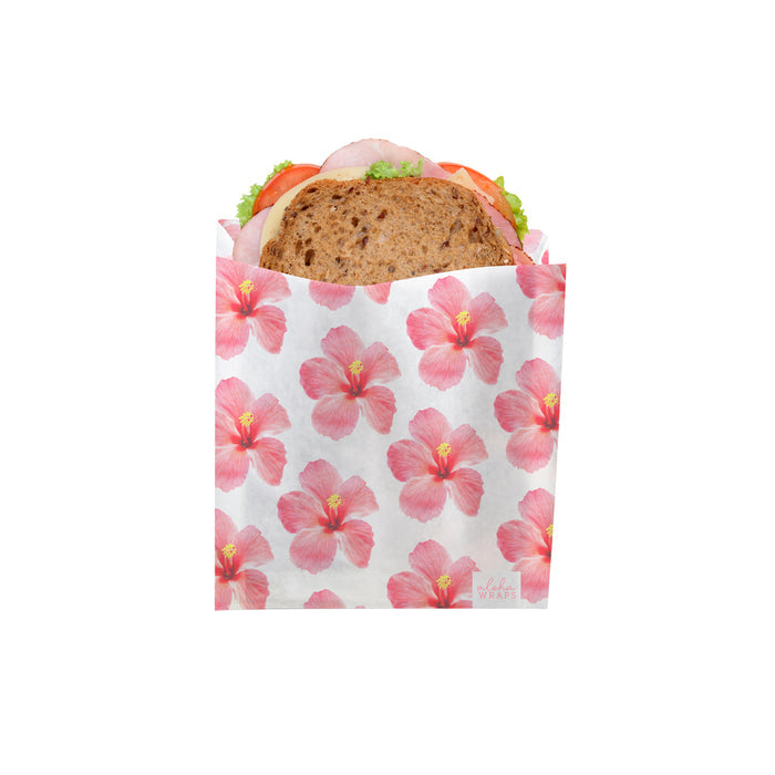 Aloha Wraps Hibiscus Sandwich Bags