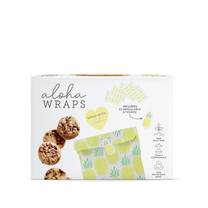 Aloha Wraps Juicy Pineapple Sandwich Bags