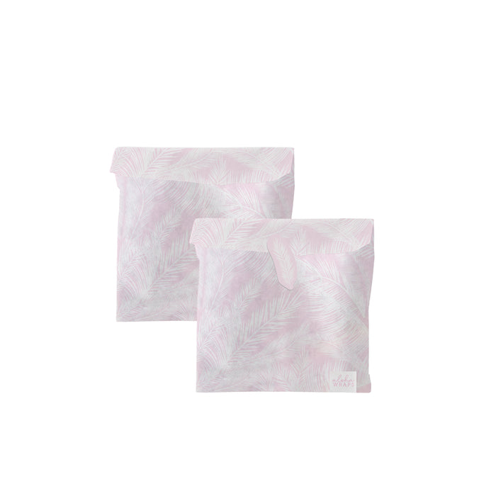 Aloha Wraps Pink Palms Sandwich Bags