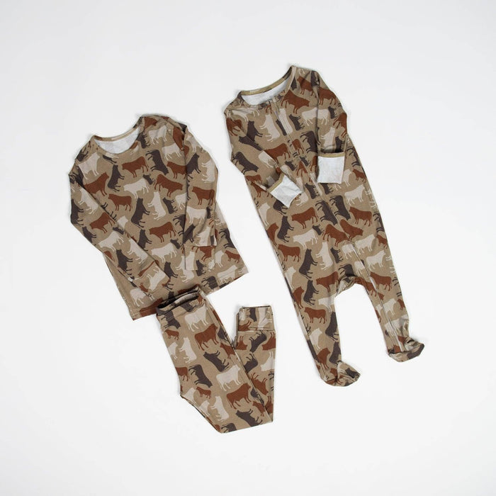 American Farm Company - Cow Camo™ Toddler/Youth Bamboo Pajama Set