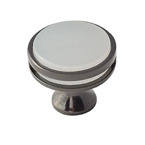 Amerock Oberon 1 3/8" Cabinet Knob Frosted in Gun Metal