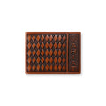Ariat Mens Bifold with Removable Passcase Style Wallet Diamond Embossed Brown