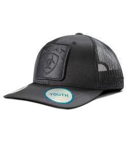 Ariat Youth Boys Cap Woven Patch Black