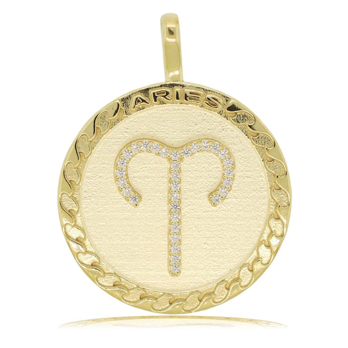 Aries Gold Vermeil Zodiac Necklace