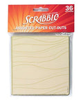 ASSORTED CUT OUT: SCRABBLE PIECES - 36 PACK