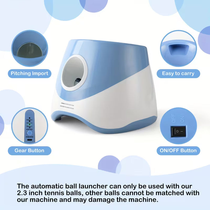 Automatic Ball Launcher for Dogs – Adjustable Indoor Outdoor Dog Ball Thrower