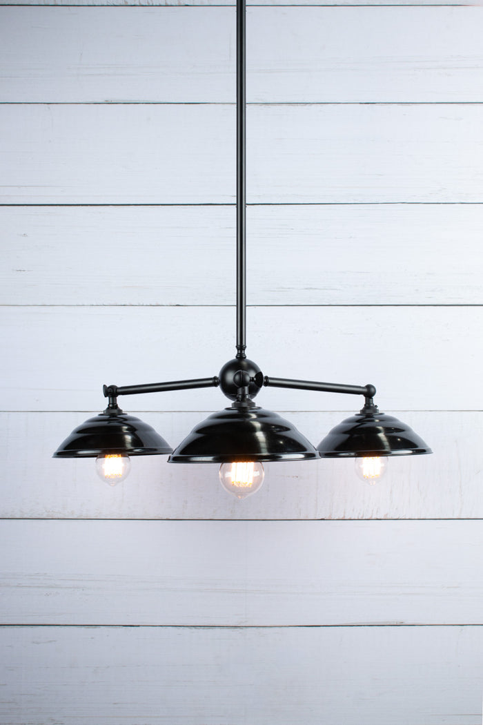 Bakelite Chandelier with three shades