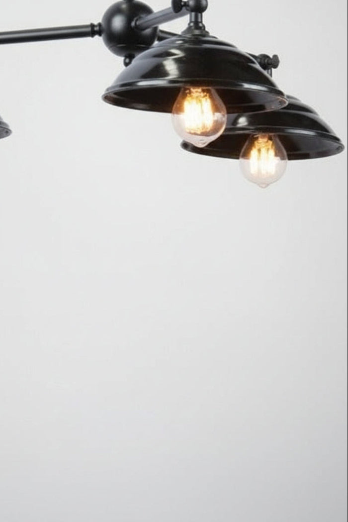 Bakelite Chandelier black shades