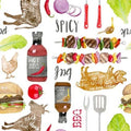 BBQ Summer Cotton Fabric