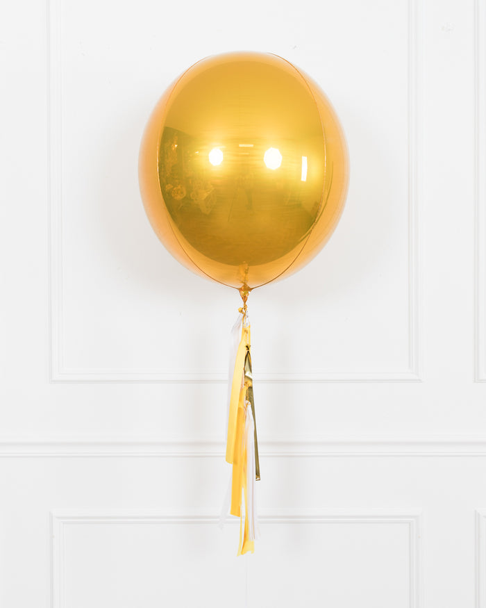 Bee Theme  - 21in Orb Foil Balloon with Half-Tassel