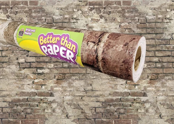BETTER BACKING PAPER: 48"X12' BRICK AND PLASTER