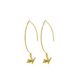 Bird of Paradise Wire Drop Earrings