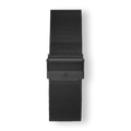 Black Mesh Interchangeable Strap for men's luxury watches featuring a sleek black mesh bracelet with a secure clasp, designed to complement bold Ralph Christian timepieces.
