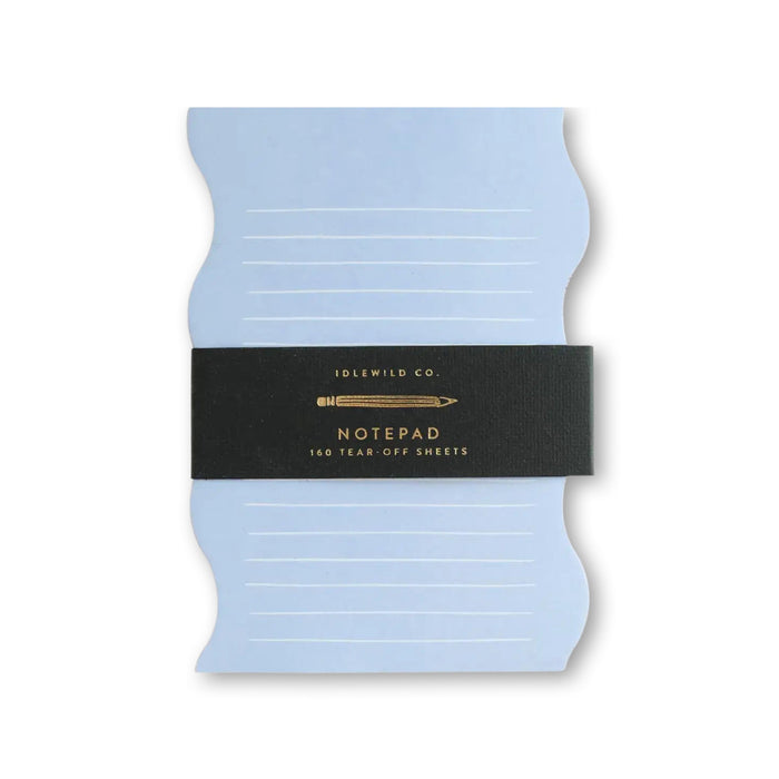 Blue + Cranberry Duotone Wavy Notepad - bubblegum market