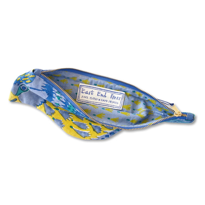 Blue Tit Fabric Pencil Case - bubblegum market