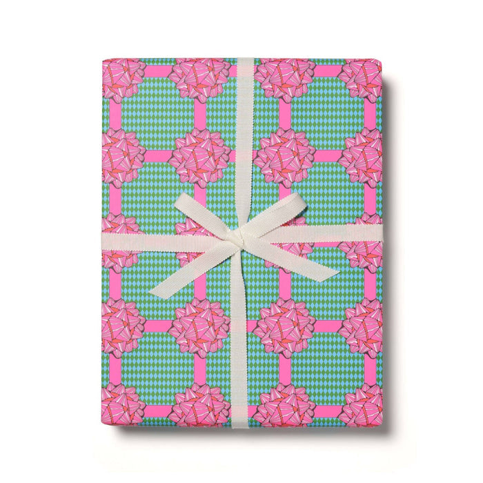 Bows Wrapping Paper Sheets (Roll of 3) - bubblegum market