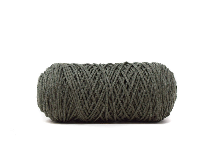 BRAIDED CORD 2 MM ZERO WASTE -  HUNTER GREEN COLOR