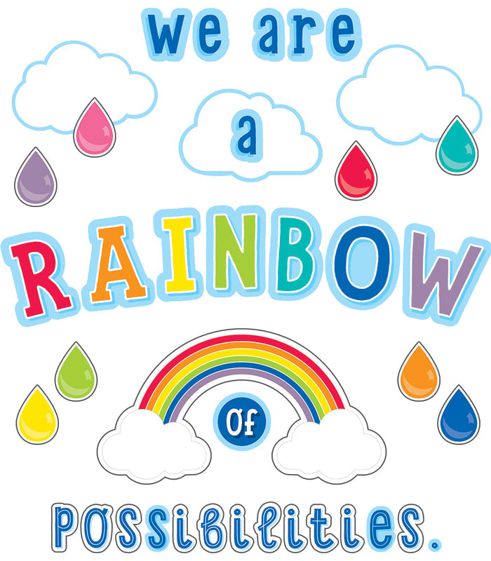 BULLETIN BOARD SET RAINBOW OF POSSIBILITIES