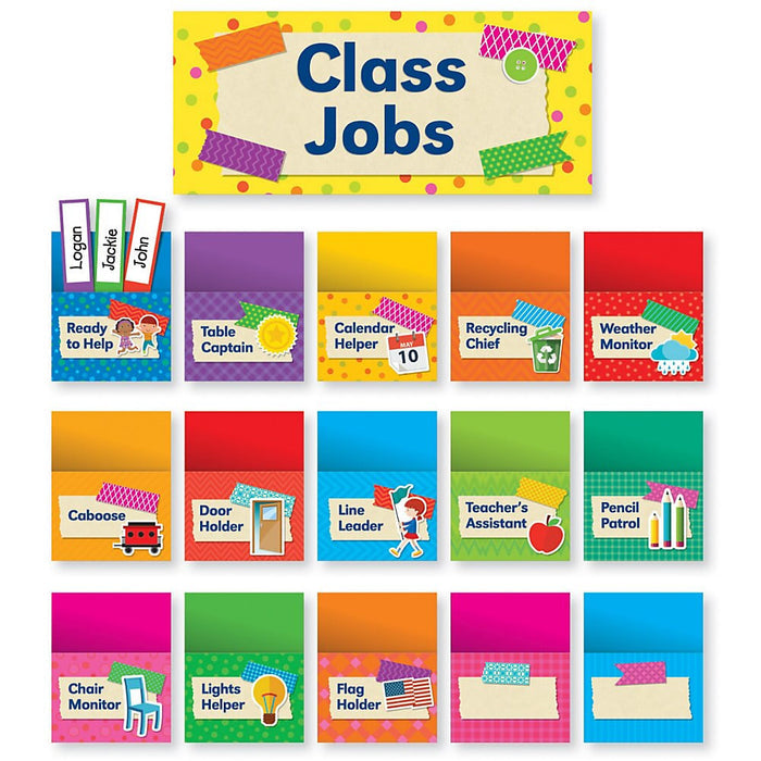 BULLETIN BOARD SET  TAPE IT  UP CLASS JOBS