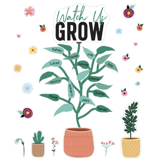 BULLETIN BOARD SET: WATCH US GROW - Creative Kids