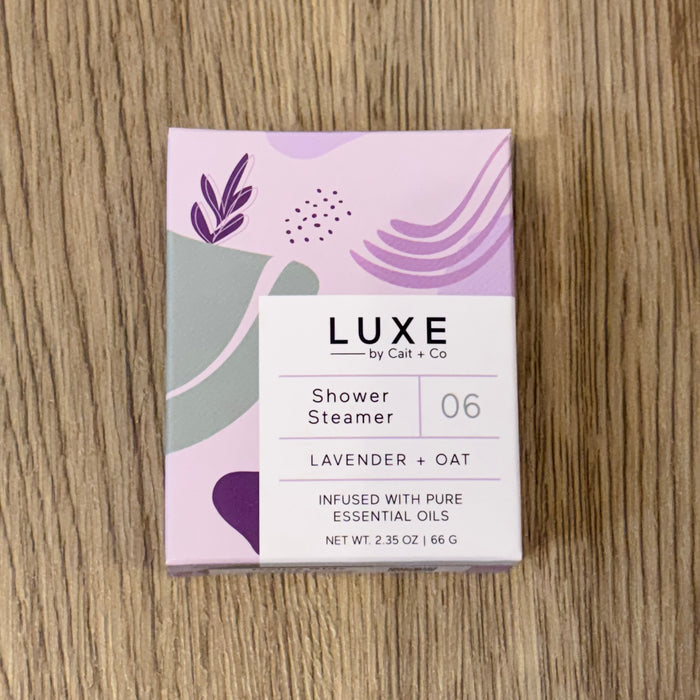 Cait & Co Lavender + Oat Aromatherapy Shower Steamer - Lyla's: Clothing & Gifts - Online and Rockwall Texas Boutique