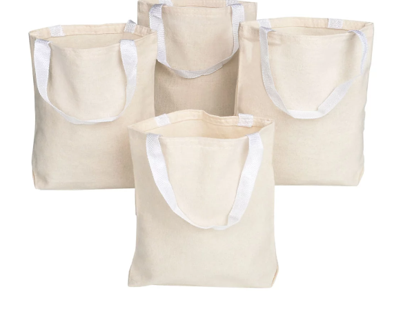 CANVAS TOTE BAG  8.75" 12PCS - Creative Kids