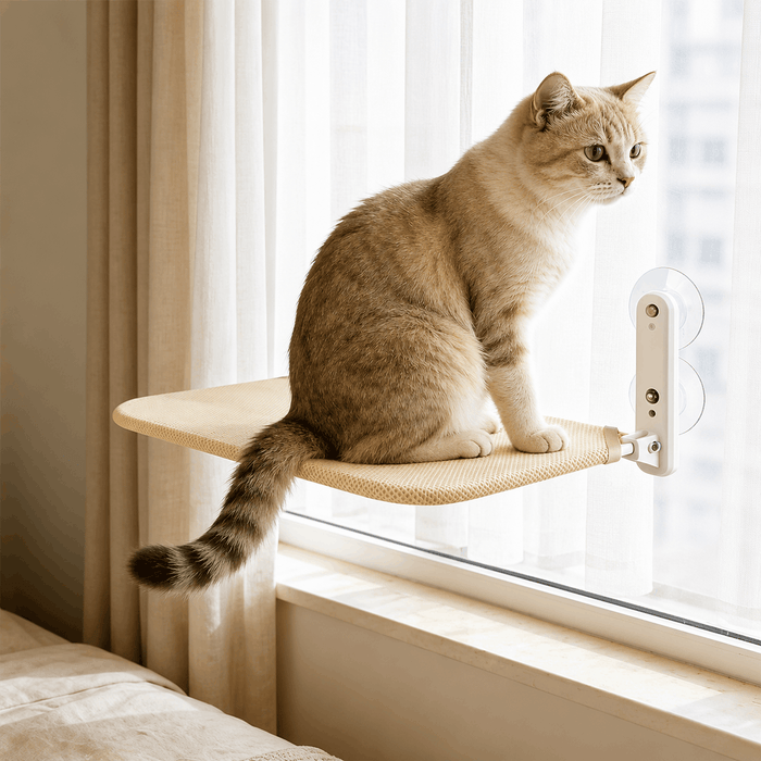 Cat Window Perch Suction Cup – No-Drill Cat Window Hammock Seat Bed