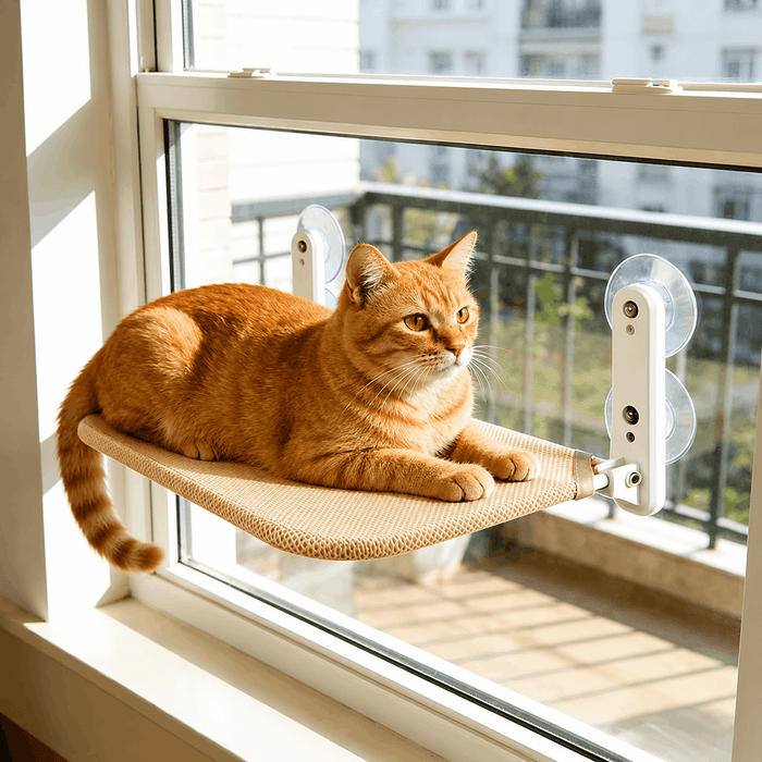 Cat Window Perch Suction Cup – No-Drill Cat Window Hammock Seat Bed