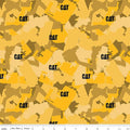 Caterpillar® 100 Years Camo Yellow Cotton Fabric