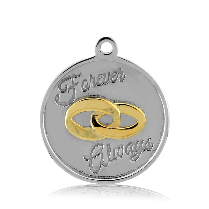 Celestine Stone Bracelet with Always and Forever Sterling Silver Charm