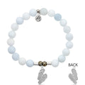 Celestine Stone Bracelet with Flip Flop Sterling Silver Charm