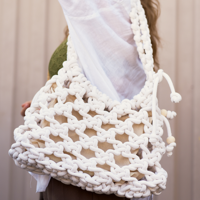 CHUNKY MACRAME HANDBAG TUTORIAL