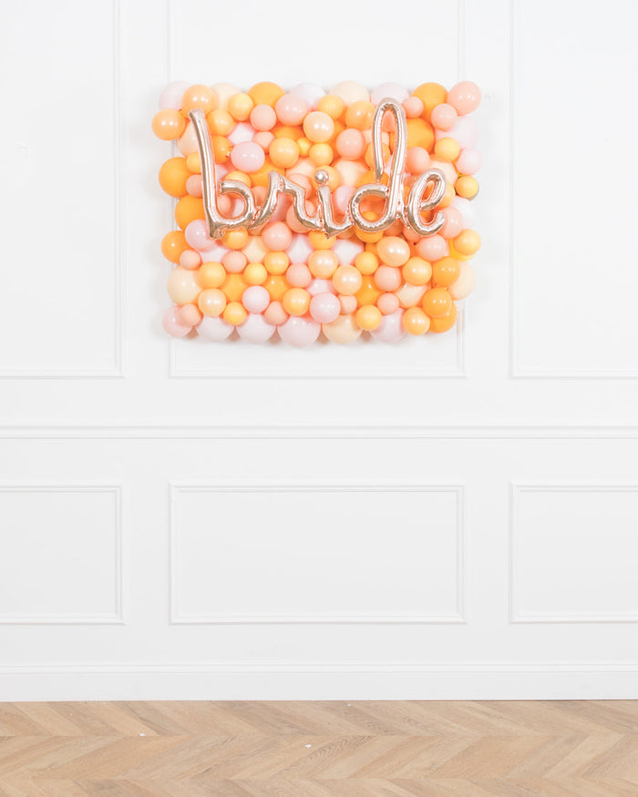Citrus - BRIDE Balloon Backdrop Board - 30inx40in