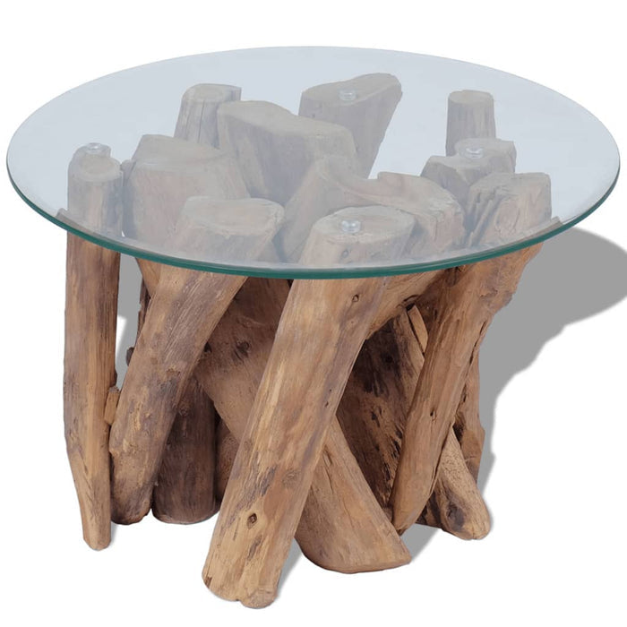 Coffee Table Solid Teak Driftwood 23.6" - Jafsale.com