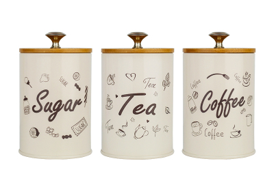 Coffee Tea & Sugar Canister Set