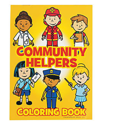 COLORING BOOK - COMMUNITY HELP 24PCS - Creative Kids