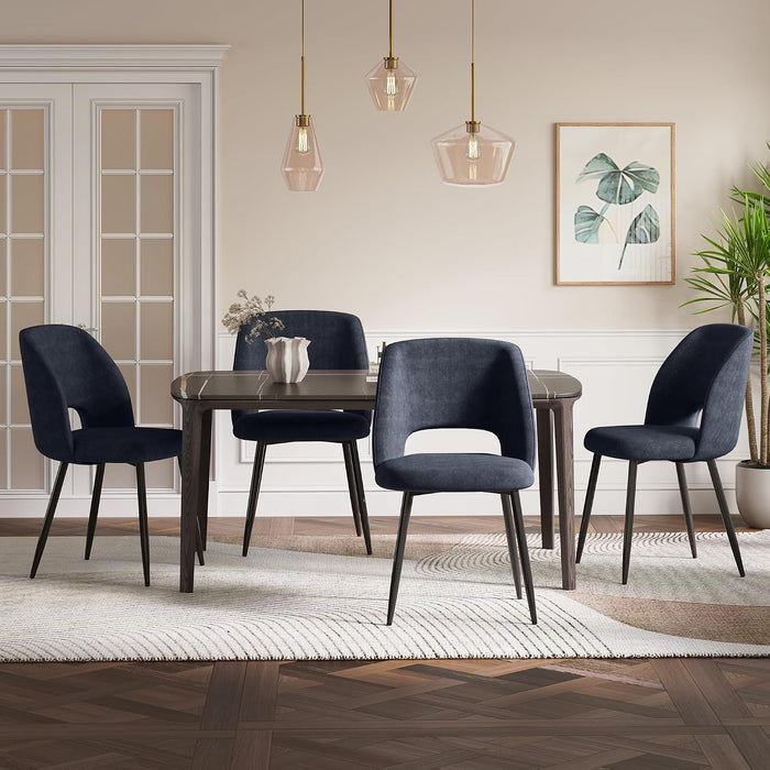 Corduroy Dining Chairs Set