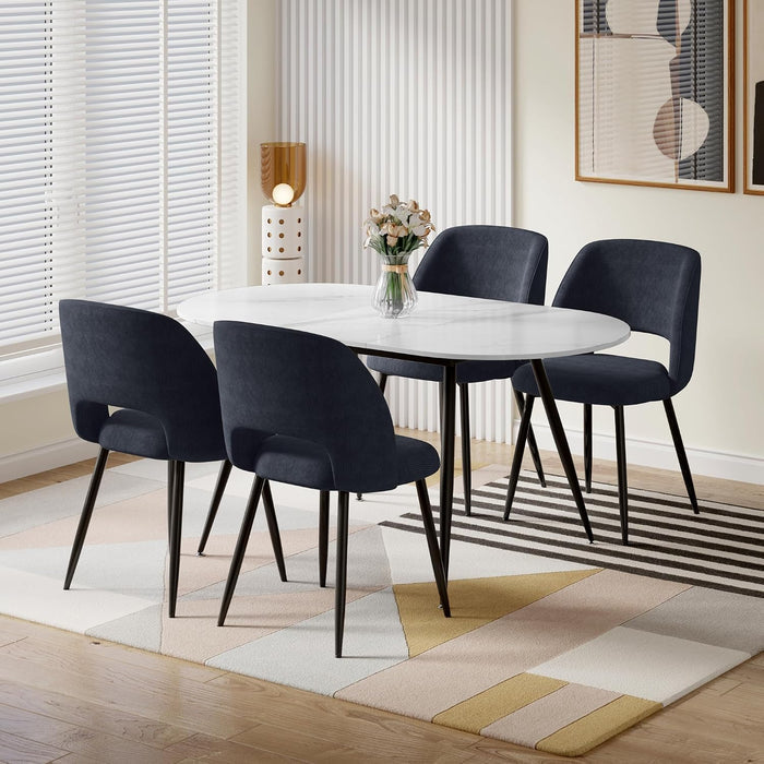 Corduroy Dining Chairs Set